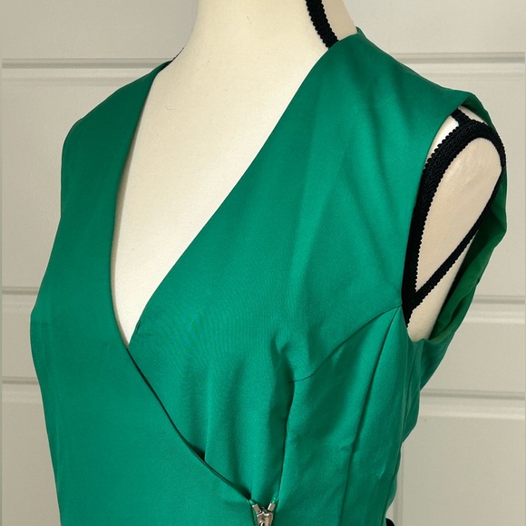 LK Bennett Green Midi Dress - Picture 2 of 9